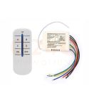 Wireless Remote Control for Mirror Heaters and LED Mirror Lighting – 4 Channels | Max. 200W per Channel