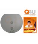 Rond 800 mm met vlakke kant. 230 volt - 80 cm kabel