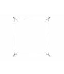 Badkamer spiegelverwarming, vierkant. 940 x 940 mm, 230 volt, hoeken 100 mm rond