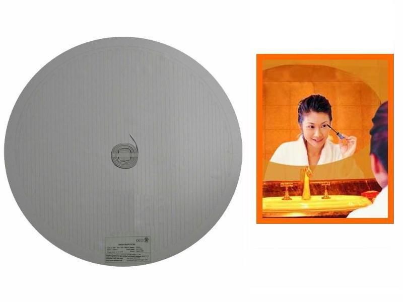 Badkamer spiegelverwarming, rond. 400 mm, 24 volt