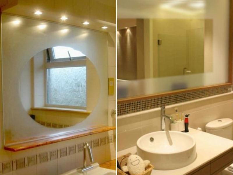 Badkamer spiegelverwarming, rechthoek. 400 × 600 mm, 230 volt