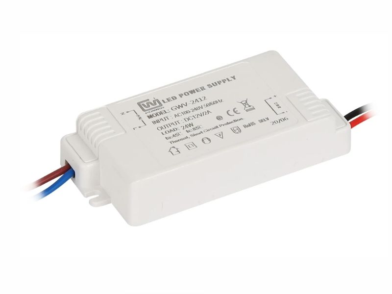 12V 2A voeding (24 watt), voor LED en of verwarming