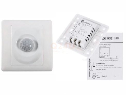 Infrarood aan/uit-schakelaar 230 volt – inbouw wandmodel – max. 150 watt