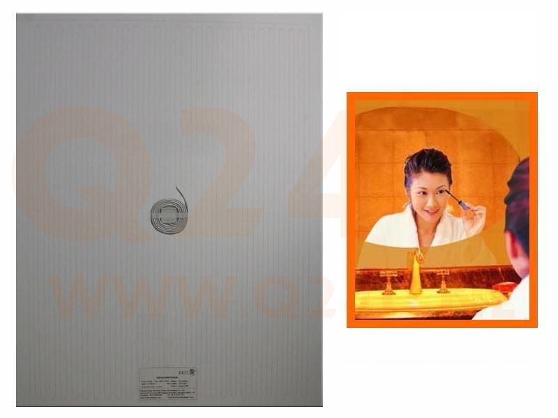 Bathroom Mirror Heater Rectangle 450 x 500 mm, 45 x 50 cm 12 Volt