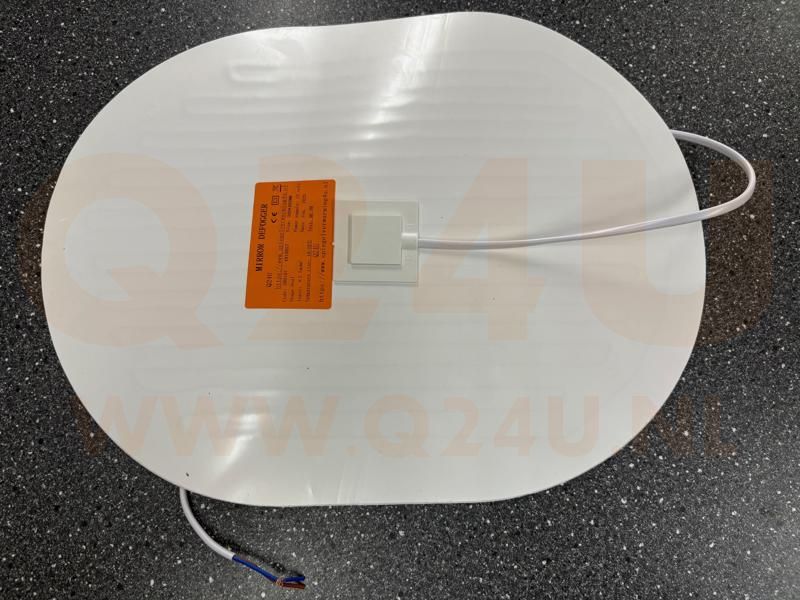 Bathroom Mirror Heater Rectangle 400 x 500 - 230 Volt
