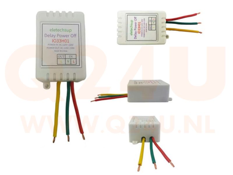 Adjustable Power-Off Delay Timer Controller 1–480 Minutes – AC 110–220V – Max. 1400W