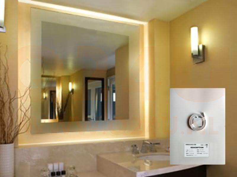 Made-to-Measure Rectangular Bathroom Mirror Heater - 24 Volt