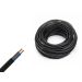 12 / 24 / 230 volt kabel, 2 x 0.75mm, per 2 meter - zwart