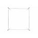 Badkamer spiegelverwarming, vierkant. 940 x 940 mm, 230 volt, hoeken 100 mm rond