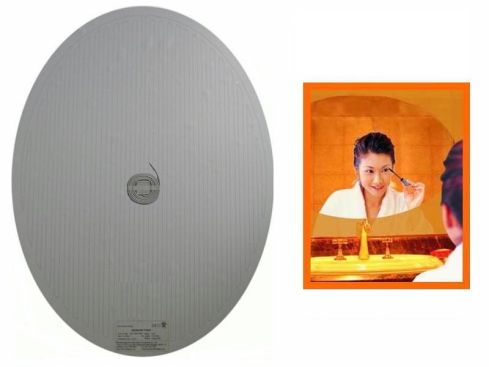 Badkamer spiegelverwarming, ovaal. 450 × 500 mm, 12 volt
