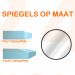 Spiegel op maat 6 mm rond (Facet geslepen)